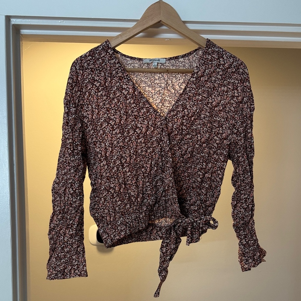 Madewell Floral Print Top